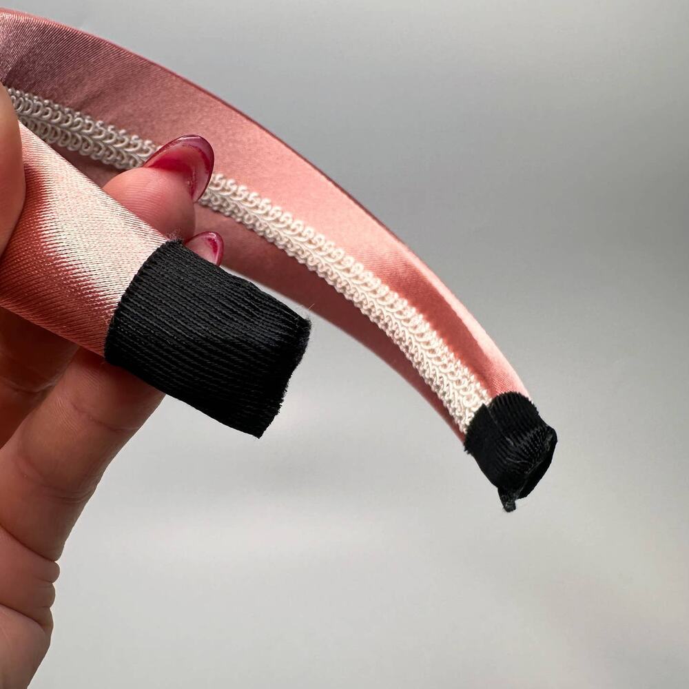 Satin Pink Padded Y2K Barbiecore Princess Headband - Picture 4 of 7